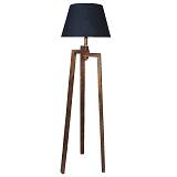 TORKEL ΦΩΤΙΣΤΙΚΟ ΕΠΙΔΑΠΕΔΙΟ 35x35x150cm ΞΥΛΟ ΚΑΦΕ ΥΦΑΣΜΑ ΜΑΥΡΟ