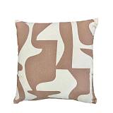 NEYSA ΔΙΑΚΟΣΜΗΤΙΚΟ ΜΑΞΙΛΑΡΙ 45x45cm ΒΑΜΒΑΚΙ IVORY ΜΠΕΖ POLYESTER