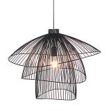 CORAL ΦΩΤΙΣΤΙΚΟ ΟΡΟΦΗΣ 58x55x44cm ΜΕΤΑΛΛΟ ΜΑΥΡΟ