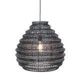 SOLEIL ΦΩΤΙΣΤΙΚΟ ΟΡΟΦΗΣ 49x49x45cm ΜΕΤΑΛΛΟ ΜΑΥΡΟ ΣΧΟΙΝΙ