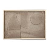 AIRY SHADOWS ΠΙΝΑΚΑΣ ΔΙΑΚΟΣΜΗΣΗΣ 70x50x3cm ΞΥΛΟ ΜΠΕΖ ΜΠΕΖ