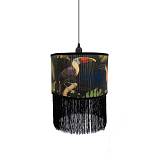 TROPICAL BIRDS B ΦΩΤΙΣΤΙΚΟ ΟΡΟΦΗΣ 30x30x23cm BAMBOO ΠΟΛΥΧΡΩΜΟ ΜΑΥΡΟ