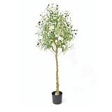 ELEA ΔΕΝΤΡΟ ΤΕΧΝΗΤΟ ΣΕ ΓΛΑΣΤΡΑ 150cm PE ΠΡΑΣΙΝΟ ΜΕΤΑΞΩΤΟ ΥΦΑΣΜΑ