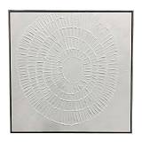 WHITE FINGERPRINTS ΠΙΝΑΚΑΣ ΔΙΑΚΟΣΜΗΣΗΣ 80x80x4cm ΚΑΜΒΑΣ ΛΕΥΚΟ ΑΣΗΜΙ