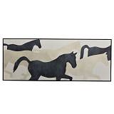 POWER OF FREEDOM ΠΙΝΑΚΑΣ ΔΙΑΚΟΣΜΗΣΗΣ 180x70x4cm ΚΑΜΒΑΣ ΜΠΕΖ ΜΑΥΡΟ ΜΑΥΡΟ