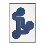 ILLUSION ΠΙΝΑΚΑΣ ΔΙΑΚΟΣΜΗΣΗΣ 60x90x5cm ΚΑΜΒΑΣ ΛΕΥΚΟ ΜΠΛΕ ΞΥΛΟ ΦΥΣΙΚΟ