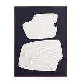 BOUNDLESS ART ΠΙΝΑΚΑΣ ΔΙΑΚΟΣΜΗΣΗΣ 60x80x5cm ΛΙΝΟ ΜΑΥΡΟ ΛΕΥΚΟ ΞΥΛΟ ΦΥΣΙΚΟ