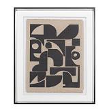 DO MORE ΠΙΝΑΚΑΣ ΔΙΑΚΟΣΜΗΣΗΣ 50x60x4cm ΓΥΑΛΙ ΛΕΥΚΟ ΜΑΥΡΟ ΞΥΛΟ ΜΑΥΡΟ