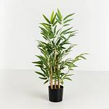 BAMBOO ΦΥΤΟ ΤΕΧΝΗΤΟ ΣΕ ΓΛΑΣΤΡΑ 70cm POLYESTER ΠΡΑΣΙΝΟ PVC