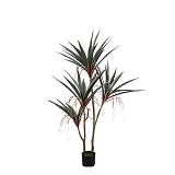 GLADIOLUS ΔΕΝΤΡΟ ΤΕΧΝΗΤΟ ΣΕ ΓΛΑΣΤΡΑ 140cm PVC ΠΡΑΣΙΝΟ ΜΑΥΡΟ ΤΣΙΜΕΝΤΟ