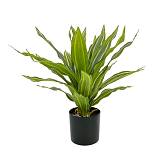 RAIN RIGA ΦΥΤΟ ΤΕΧΝΗΤΟ ΣΕ ΓΛΑΣΤΡΑ 45cm ΥΦΑΣΜΑ ΠΡΑΣΙΝΟ PVC