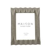 PLISSE ΚΟΡΝΙΖΑ 18x2x23cm POLYRESIN ΜΠΕΖ ΓΥΑΛΙ