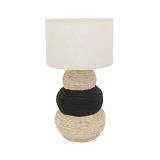 NUBIA ΦΩΤΙΣΤΙΚΟ 30x30x57cm ΣΧΟΙΝΙ ΦΥΣΙΚΟ ΜΑΥΡΟ ΥΦΑΣΜΑ