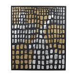 PIC ΠΙΝΑΚΑΣ ΔΙΑΚΟΣΜΗΣΗΣ 77x92x2cm ΜΕΤΑΛΛΟ ΜΑΥΡΟ ΧΡΥΣΟ MDF ΛΕΥΚΟ