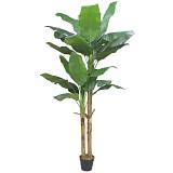 BANANA ΔΕΝΤΡΟ ΤΕΧΝΗΤΟ ΣΕ ΓΛΑΣΤΡΑ 220cm PEVA ΠΡΑΣΙΝΟ