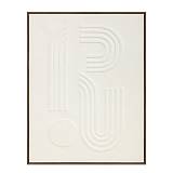 CURVA 2 ΠΙΝΑΚΑΣ ΔΙΑΚΟΣΜΗΤΙΚΟΣ ΜΕ ΚΟΡΝΙΖΑ 70x90x3.8cm ΚΑΜΒΑΣ BEIGE BEIGE ΞΥΛΟ ΦΥΣΙΚΟ