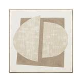 LIGHT MOUNT A ΠΙΝΑΚΑΣ ΔΙΑΚΟΣΜΗΤΙΚΟΣ ΜΕ ΚΟΡΝΙΖΑ 80x80x3.8cm ΚΑΜΒΑΣ BEIGE BEIGE ΞΥΛΟ ΦΥΣΙΚΟ