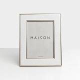 RELIEF ΚΟΡΝΙΖΑ 18.6x1.2x23.7cm POLYRESIN ΛΕΥΚΟ ΑΣΗΜΙ ΓΥΑΛΙ