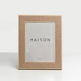 LINO ΚΟΡΝΙΖΑ 20.6x2x25.6cm MDF BEIGE ΣΚΟΥΡΟ ΦΥΣΙΚΟ ΓΥΑΛΙ