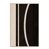 SOLAIRE A ΠΙΝΑΚΑΣ ΔΙΑΚΟΣΜΗΤΙΚΟΣ ΜΕ ΚΟΡΝΙΖΑ 80x120x4cm ΚΑΜΒΑΣ ΚΑΦΕ ΣΚΟΥΡΟ ΜΠΕΖ ΞΥΛΟ ΦΥΣΙΚΟ