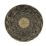 IRIS ΔΙΑΚΟΣΜΗΤΙΚΟ ΤΟΙΧΟΥ 51x51x6cm SEAGRASS ΦΥΣΙΚΟ ΜΑΥΡΟ