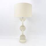 PRISMA ΦΩΤΙΣΤΙΚΟ ΕΠΙΤΡΑΠΕΖΙΟ 38x38x84cm RESIN ΜΠΕΖ ΛΙΝΟ ΜΠΕΖ