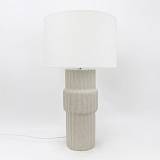 MARO ΦΩΤΙΣΤΙΚΟ ΕΠΙΤΡΑΠΕΖΙΟ 33x3x59cm ΚΕΡΑΜΙΚΟ ΓΚΡΙ ΑΝΟΙΧΤΟ ΛΙΝΟ ΛΕΥΚΟ