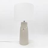 TEKTON ΦΩΤΙΣΤΙΚΟ ΕΠΙΤΡΑΠΕΖΙΟ 25x25x50cm ΚΕΡΑΜΙΚΟ ΓΚΡΙ ΛΙΝΟ ΛΕΥΚΟ