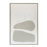 RHYTHM B ΠΙΝΑΚΑΣ ΔΙΑΚΟΣΜΗΤΙΚΟΣ ΜΕ ΚΟΡΝΙΖΑ 82.6x4.3x122.6cm ΚΑΜΒΑΣ ΜΠΕΖ ΛΕΥΚΟ PS