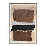 CRADLE ΠΙΝΑΚΑΣ ΔΙΑΚΟΣΜΗΤΙΚΟΣ ΜΕ ΚΟΡΝΙΖΑ 82.6x4.3x122.6cm ΚΑΜΒΑΣ ΜΠΕΖ ΚΑΦΕ ΜΑΥΡΟ ΓΚΡΙ PS