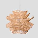 AURORA ΦΩΤΙΣΤΙΚΟ ΟΡΟΦΗΣ 61x47cm RATTAN ΛΕΥΚΟ