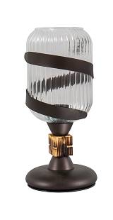 TLA 136 TR ΠΟΡΤΑΤΙΦ ΡΟΥΣΤΙΚ ΜΕ ΛΑΜΑ ΚΑΙ ΔΙΑΦΑΝΟ ΓΥΑΛΙ  1xE-27 40W