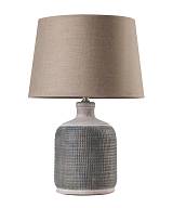 TLC 6357 ΕΠΙΤΡΑΠΕΖΙΑ ΛΑΜΠΑ ΚΕΡΑΜΙΚΗ ΒΑΣΗ ΑΝΑΓΛΥΦΗ  ΑΜΠΑΖΟΥΡ ΓΚΡΙ 1XE27