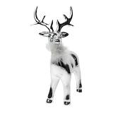 ΧΡΙΣΤΟΥΓΕΝΝΙΑΤΙΚΟΣ ΔΙΑΚΟΣΜΗΤΙΚΟΣ ΤΑΡΑΝΔΟΣ ΚΕΡΑΜΙΚΟΣ ΑΣΗΜΙ ΜΕ ΠΟΥΠΟΥΛΟ ΛΕΥΚΟ13,5Χ8,3Χ23,7ΕΚ