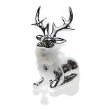 ΧΡΙΣΤΟΥΓΕΝΝΙΑΤΙΚΟΣ ΔΙΑΚΟΣΜΗΤΙΚΟΣ ΤΑΡΑΝΔΟΣ ΚΕΡΑΜΙΚΟΣ  ΑΣΗΜΙ ΜΕ ΠΟΥΠΟΥΛΟ ΛΕΥΚΟ 11,7X813,4ΕΚ