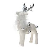 ΧΡΙΣΤΟΥΓΕΝΝΙΑΤΙΚΟΣ ΔΙΑΚΟΣΜΗΤΙΚΟΣ ΤΑΡΑΝΔΟΣ ΚΕΡΑΜΙΚΟΣ ΛΕΥΚΟΣ ΜΕ ΑΣΗΜΙ  ΜΠΙΛΙΕΣ ΚΑΙ ΛΕΥΚΟ ΠΟΥΠΟΥΛΟ.ΔΙΑΣ