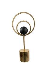 ΔΙΑΚΟΣΜΗΤΙΚΟ ΜΕΤΑΛΛΙΚΟ ΜΑΥΡΟ ΧΡΥΣΟ ΜΕ ΜΠΑΛΑ 18Χ8Χ38,5ΕΚ