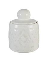 Κουτί με καπάκι κεραμικό μπεζ 15,2x19cm