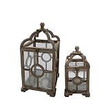 ΞΥΛΙΝΑ ΦΑΝΑΡΙA ΚΕΡΙΩΝ ΚΑΦΕ ΠΑΛΑΙΩΜΕΝΟ - L:25x48, S:17x34cm 4/ΚΙΒ