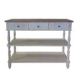 ΞΥΛΙΝΗ ΔΙΑΚΟΣΜΗΤΙΚΗ ΚΟΝΣΟΛΑ ΜΕ ΣΥΡΤΑΡΙΑ ΠΑΛΑΙΩΜΕΝΟ - 120x40x105.5cm 1/ΚΙΒ