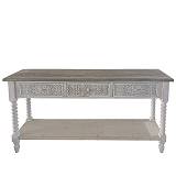 ΞΥΛΙΝΗ ΔΙΑΚΟΣΜΗΤΙΚΗ ΚΟΝΣΟΛΑ ΜΕ ΣΥΡΤΑΡΙΑ ΠΑΛΑΙΩΜΕΝΟ - 160x40x78cm 1/ΚΙΒ