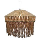 ΦΩΤΙΣΤΙΚΟ ΟΡΟΦΗΣ ΚΡΕΜΑΣΤΟ ΚΑΦΕ ΜΕ ΣΧΟΙΝΙ ΚΑΙ ΚΡΟΣΙΑ - Φ50.5x37cm 4/20ΚΙΒ