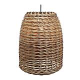 ΦΩΤΙΣΤΙΚΟ ΟΡΟΦΗΣ ΚΡΕΜΑΣΤΟ ΚΑΦΕ ΨΑΘΙΝΟ ΜΕ ΠΛΕΞΗ ΚΑΛΑΘΙΟΥ - Φ35.5x45cm 4/20ΚΙΒ