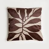 LIANA ΔΙΑΚΟΣΜΗΤΙΚΟ ΜΑΞΙΛΑΡΙ 45x45cm ΒΕΛΟΥΔΟ ΜΠΕΖ ΚΑΦΕ ΓΚΡΙ