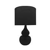 CLOQUE ΦΩΤΙΣΤΙΚΟ ΕΠΙΤΡΑΠΕΖΙΟ 15x15x45cm ΚΕΡΑΜΙΚΟ ΜΑΥΡΟ ΥΦΑΣΜΑ ΜΑΥΡΟ