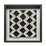 EARTH CRAFT ΠΙΝΑΚΑΣ ΔΙΑΚΟΣΜΗΣΗΣ 60x60x4cm ΧΑΡΤΙ ΜΑΥΡΟ ΜΠΕΖ ΓΥΑΛΙ ΜΑΥΡΟ