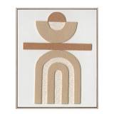 BOHO BALANCE ΠΙΝΑΚΑΣ ΔΙΑΚΟΣΜΗΣΗΣ 80x100x5cm ΚΑΜΒΑΣ ΜΠΕΖ TERRACOTTA ΞΥΛΟ ΦΥΣΙΚΟ