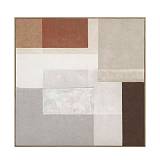 RAGNA SQUARE ΠΙΝΑΚΑΣ ΔΙΑΚΟΣΜΗΣΗΣ 100x100x5cm ΚΑΜΒΑΣ ΠΟΛΥΧΡΩΜΟ ΞΥΛΟ ΦΥΣΙΚΟ