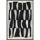 CEBRA ΠΙΝΑΚΑΣ ΔΙΑΚΟΣΜΗΤΙΚΟΣ ΜΕ ΚΟΡΝΙΖΑ 80x120x4cm ΚΑΜΒΑΣ BEIGE ΜΑΥΡΟ ΞΥΛΟ ΜΑΥΡΟ