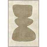 CANDELABRA.B ΠΙΝΑΚΑΣ ΔΙΑΚΟΣΜΗΤΙΚΟΣ ΜΕ ΚΟΡΝΙΖΑ 80x120x4cm ΚΑΜΒΑΣ BEIGE ΚΑΦΕ ΞΥΛΟ ΦΥΣΙΚΟ